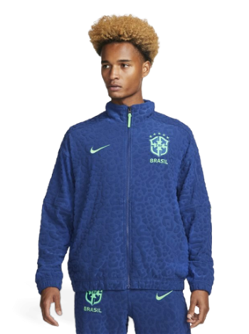 Nike Brazil French Terry Football Tracksuit Jacket DX2045-490