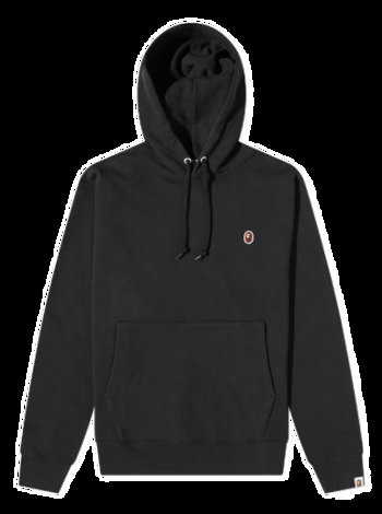 BAPE Ape Head One Point Relaxed Fit Pullover Hoodie Black 001PPJ301014M-BLK