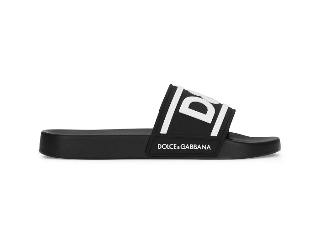 Beachwear Sliders DG Logo Black White