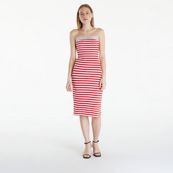 Tommy Hilfiger Tommy Jeans Logo Tape Stripe Knee Lenght Tube Dress DW0DW17922 XNL