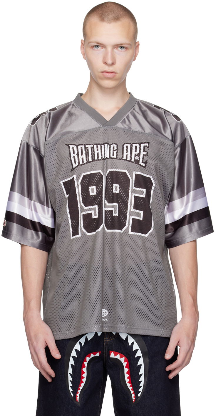 BAPE 1ST CAMO FOOTBALL MESH JERSEY - GREEN