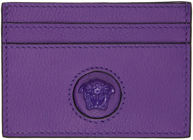 Purple 'La Medusa' Card Holder