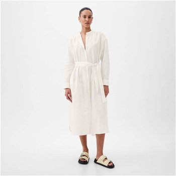 GAP Dresses Longsleeve Linen Maxi Dress New Off White 857614-02