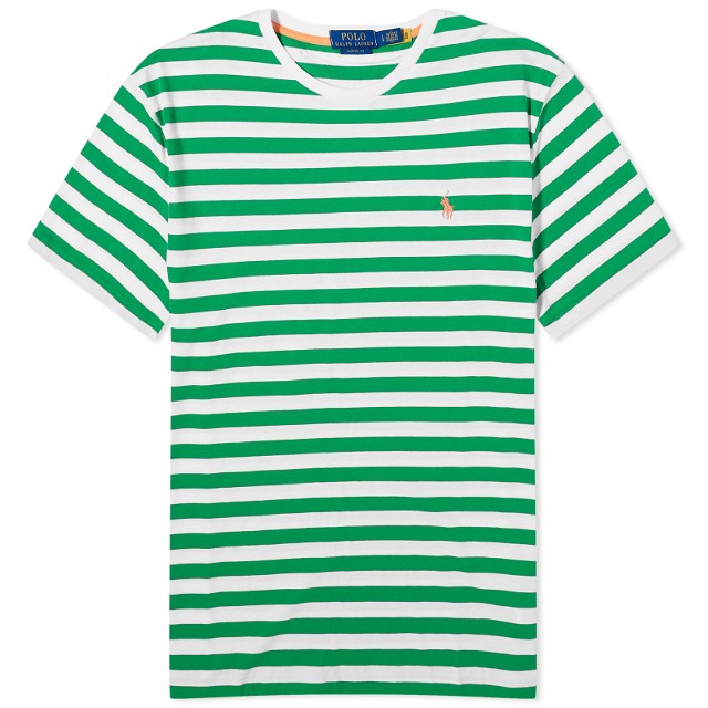 Stripe T-Shirt "Preppy Green/White"