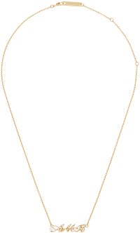 Amb' Initial Necklace "Gold"