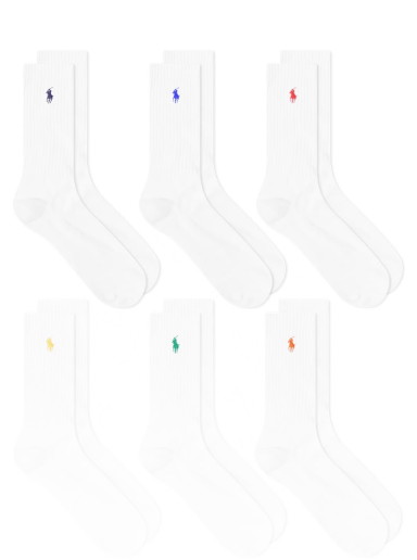 Multicoloured PP Sports Sock - 6 Pack
