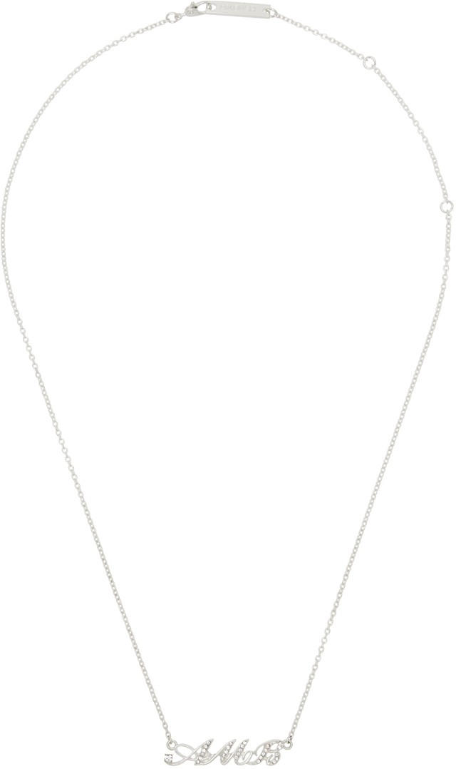 Amb' Initial Necklace "Silver"