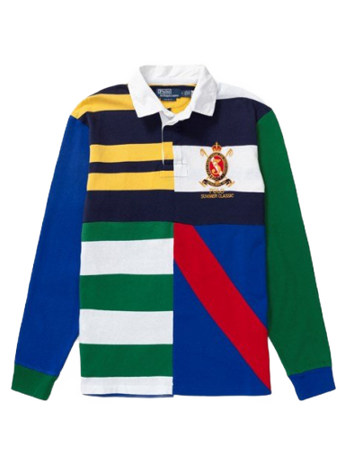 Classic Fit Patchwork Jersey Rugby Shirt