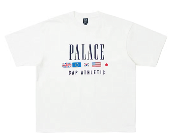 Palace Gap Heavy x Jersey T-Shirt White 427465019