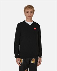 Invader Heart V-Neck Sweater