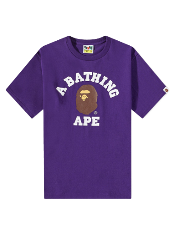 BAPE Classic College T-Shirt Purple 001TEJ301001M-PPL