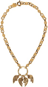 Gold Agoflus Multi Broken Heart Necklace