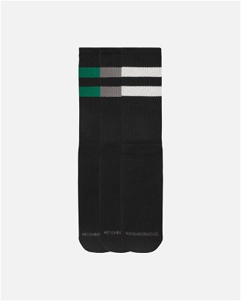 Neighborhood Classic 3-Pack Socks Black 241KWNH-UWM01 BK
