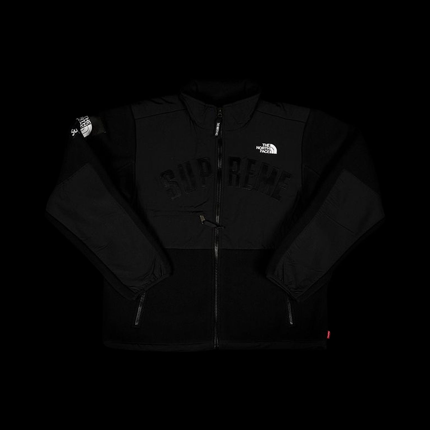 Supreme The North Face Arc Logo Denali Fleece Jacket Black