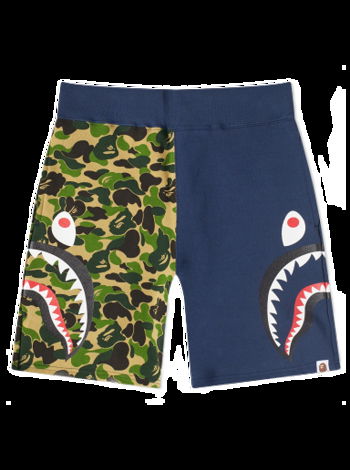 BAPE ABC Camo Side Shark Sweat Short Green 001SPJ301016M-GRN
