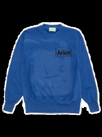 Aries Sunbleached Cross Grain Temple Sweatshirt FTAR22200