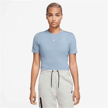 Nike Essential Slim Crop Top, Light blue FB2873-441