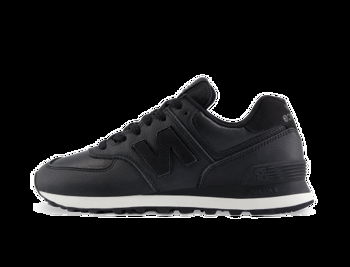 New Balance 574 "Black Leather White Midsole" W WL574IB2