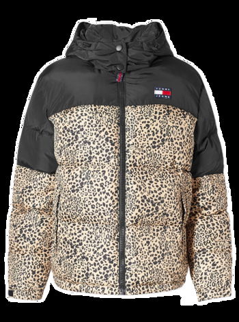 Tommy Hilfiger Tommy Jeans Leopard Alaska Puffer Coat Leo Aop DW0DW177150GI