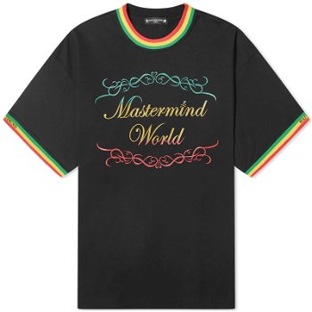 Mastermind WORLD Rasta Ringer T-Shirt MW24S12-TS051-BLK