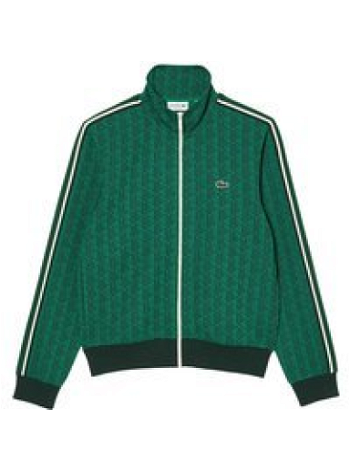 Lacoste Paris Jacquard Monogram Zipped Sweatshirt SH1368-00-QIJ