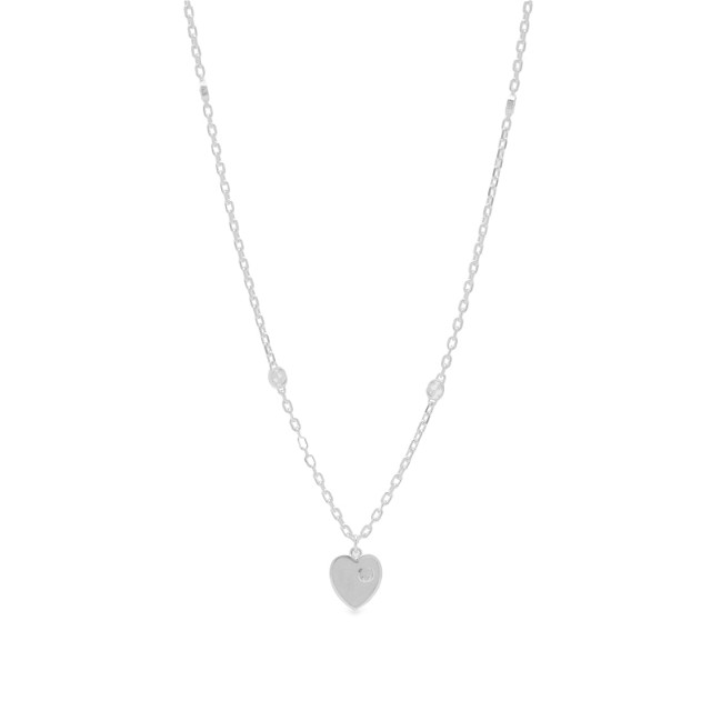 Jewellery Heart Enamel Necklace "Silver"