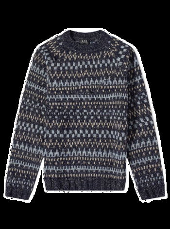 A.P.C. Leonhard Fair Isle Crewneck WOAOF-H23133-PIA