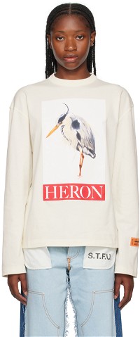 Heron Bird Painted T-Shirt
