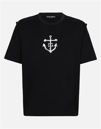 Dolce & Gabbana Short-sleeved Marina-print T-shirt G8RI4TG7K5XB0665