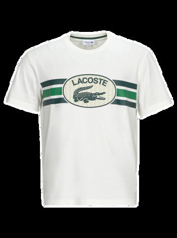 Lacoste Monogram Print Regular Fit Cotton T-shirt TH1415-70V