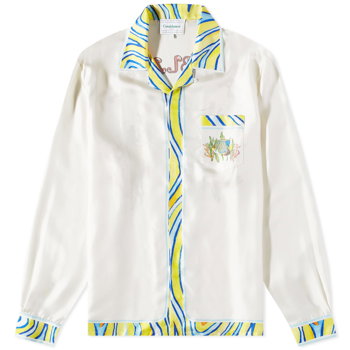 Casablanca Aquatique Long Sleeve Silk Shirt MS23-SH-006-05