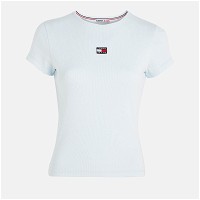 Tommy Jeans Small Badge Ribbed Stretch-Cotton Baby