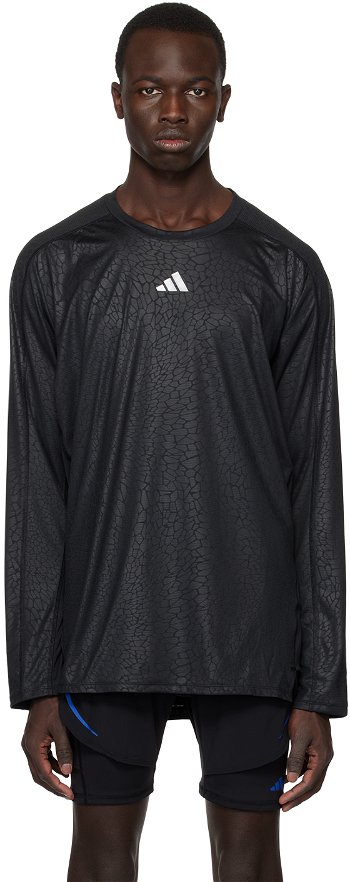 adidas Performance Black Workout Long Sleeve T-Shirt HS7495