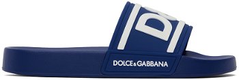 Dolce & Gabbana Blue Logo Slides CS2072AQ858