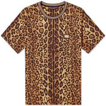 Dolce & Gabbana Leopard Print T-Shirt G8PN9TII7B0-HXNBM