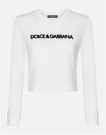 Dolce & Gabbana Long-sleeved T-shirt With Logo F8U49ZFU7EQW0800