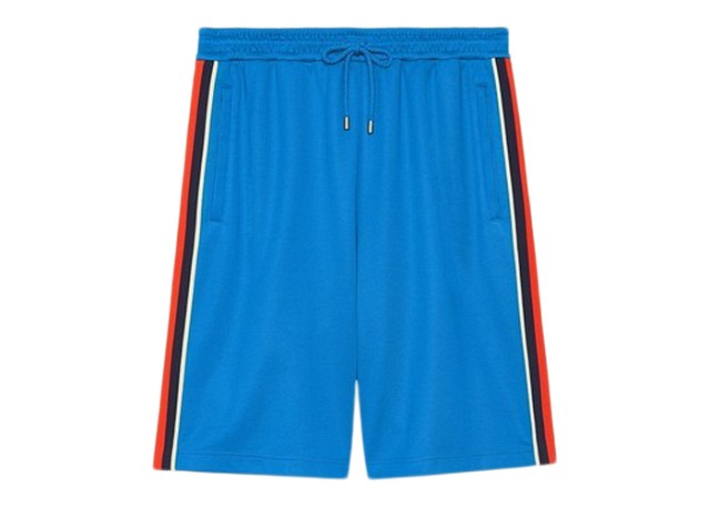 Technical Jersey Shorts Blue