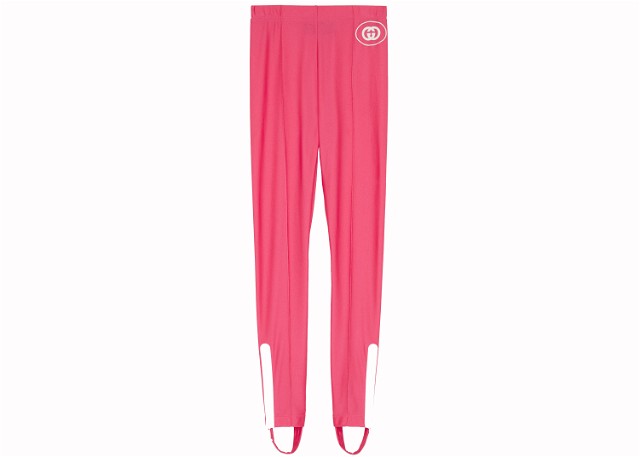 Sparkling Jersey Stirrup Leggings Pink