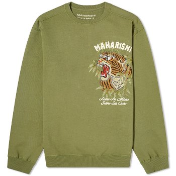 Maharishi Maha Tiger Embroidered Sweatshirt 5101-OLV