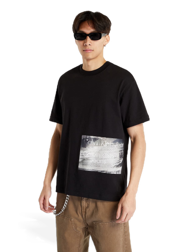 Motion Blur Photoprint Short Sleeve T-Shirt