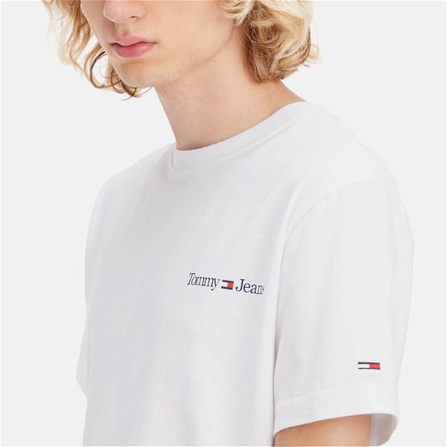 Tommy Jeans Classic Linear Logo-Printed Cotton