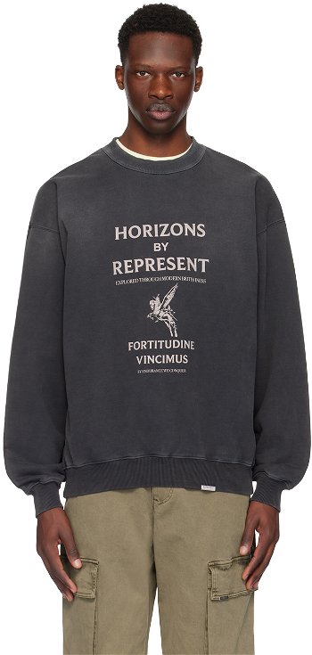 Represent Clo Represent Black 'Horizons' Sweatshirt MLM415-444