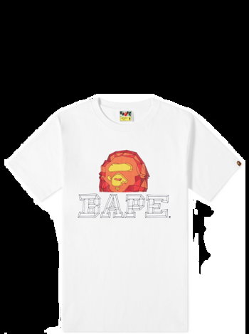 BAPE Polygon Ape Head Tee White 001TEJ301071M-WHT