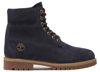 Timberland Heritage 6 Inch Lace Up Waterproof Dark Blue Suede TB0A6821-EP3