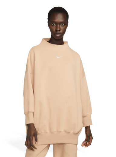 Sportswear Phoenix Fleece Over-Oversized Mock-Neck 3/4-Sleeve Sweatshirt