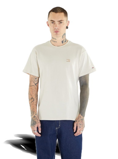 Tommy Jeans Relaxed Badge Short Sleeve Tee Beige