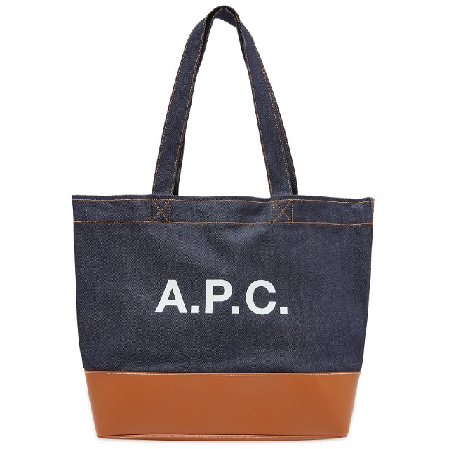 Large Axel Denim & Leather Tote Bag