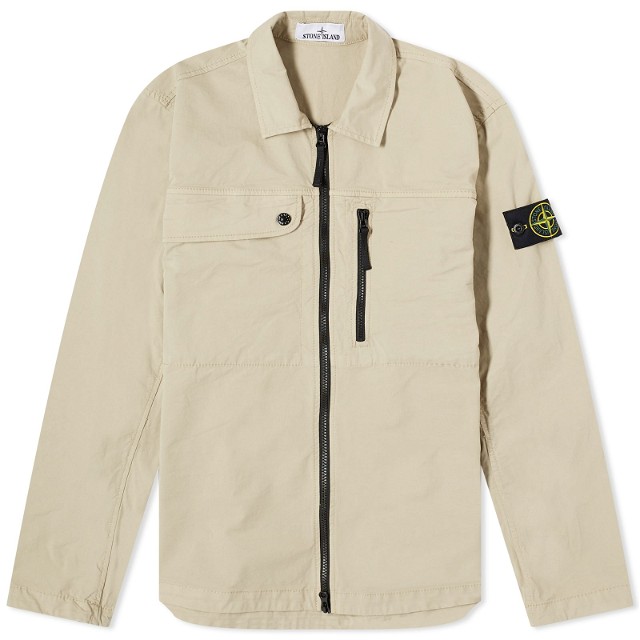 Supima Cotton Twill Stretch-TC Zip Shirt Jacket