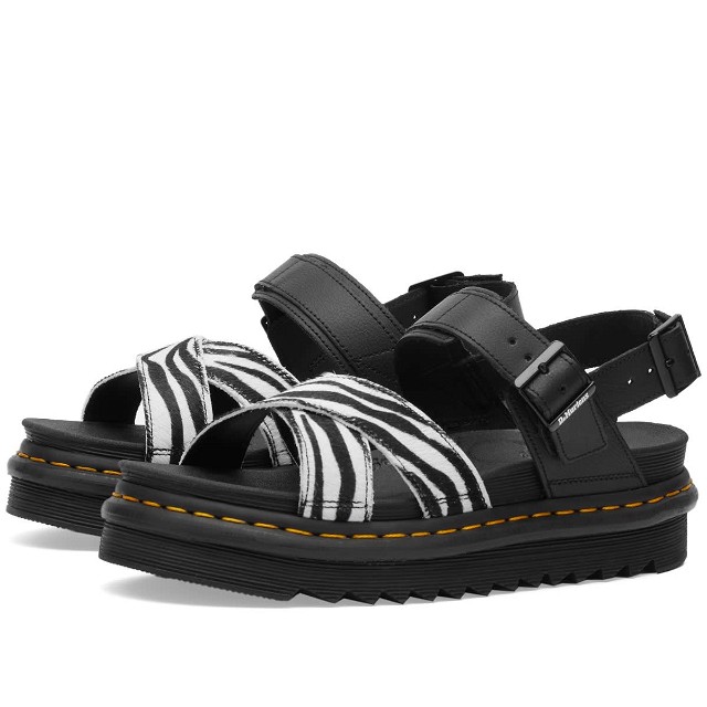Women's Voss II Zebra Sandals in Black, Size UK 3 | END. Clothing